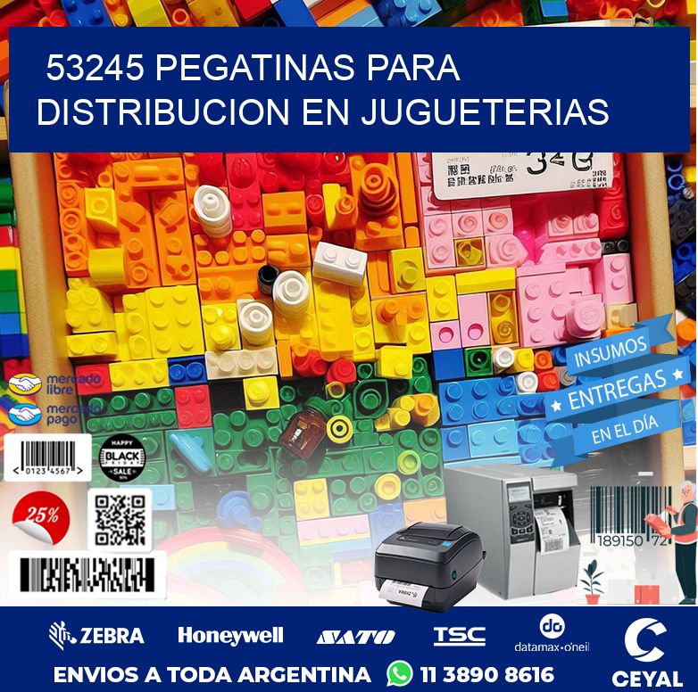 53245 PEGATINAS PARA DISTRIBUCION EN JUGUETERIAS