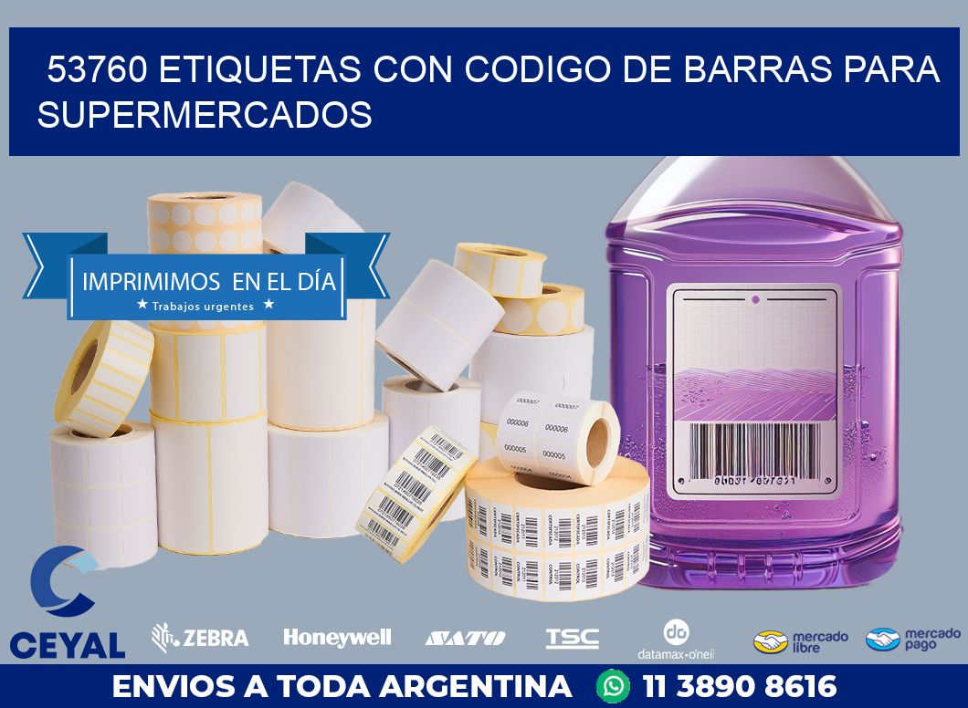 53760 ETIQUETAS CON CODIGO DE BARRAS PARA SUPERMERCADOS