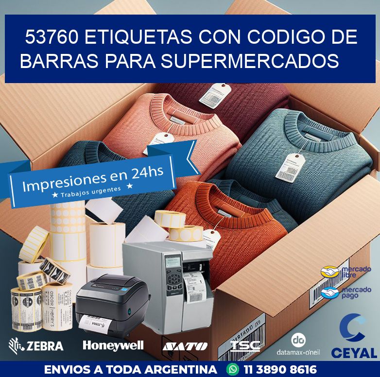 53760 ETIQUETAS CON CODIGO DE BARRAS PARA SUPERMERCADOS