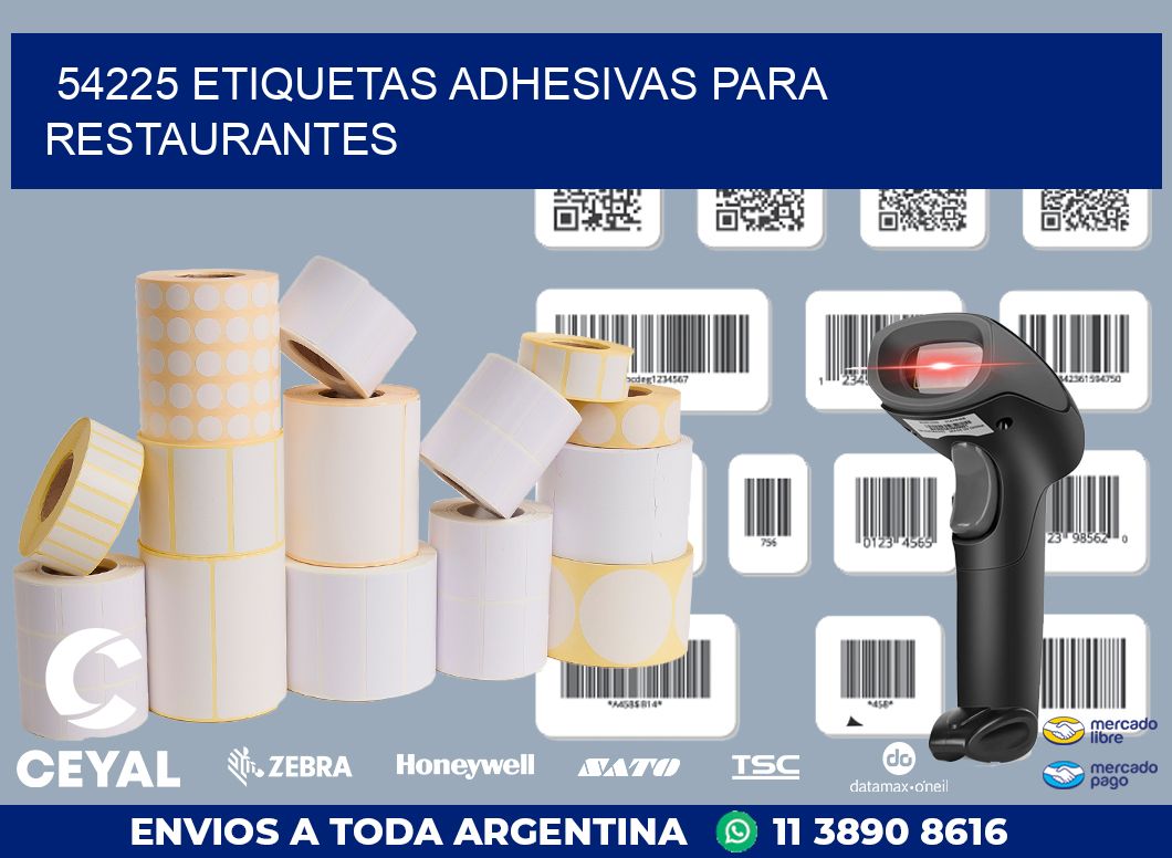 54225 ETIQUETAS ADHESIVAS PARA RESTAURANTES