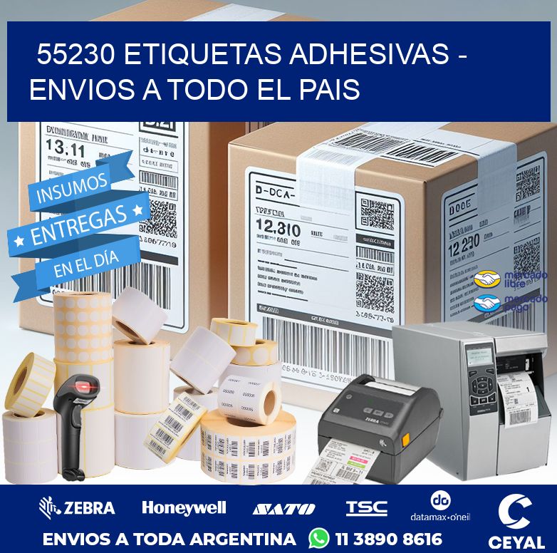 55230 ETIQUETAS ADHESIVAS - ENVIOS A TODO EL PAIS