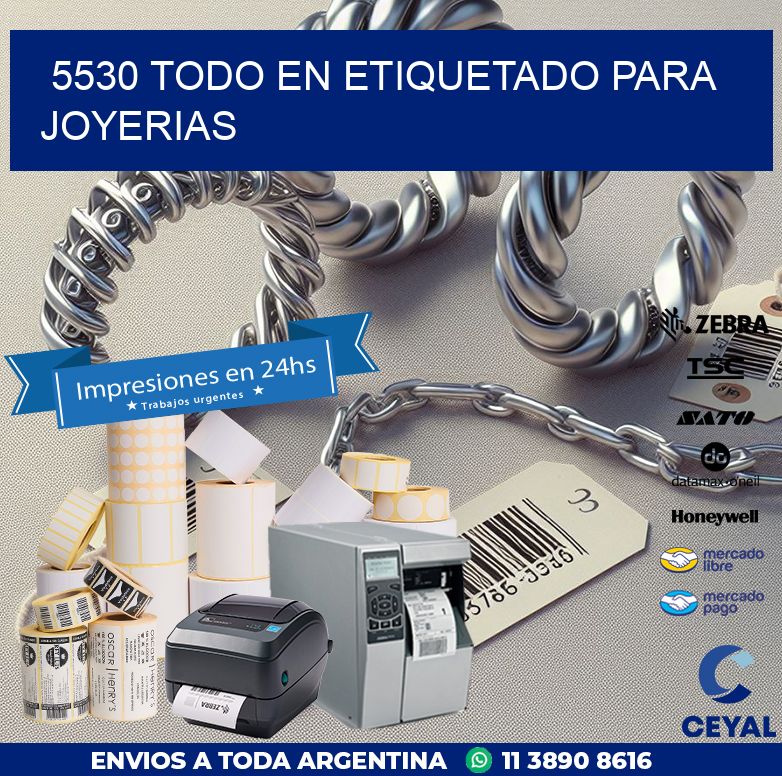 5530 TODO EN ETIQUETADO PARA JOYERIAS