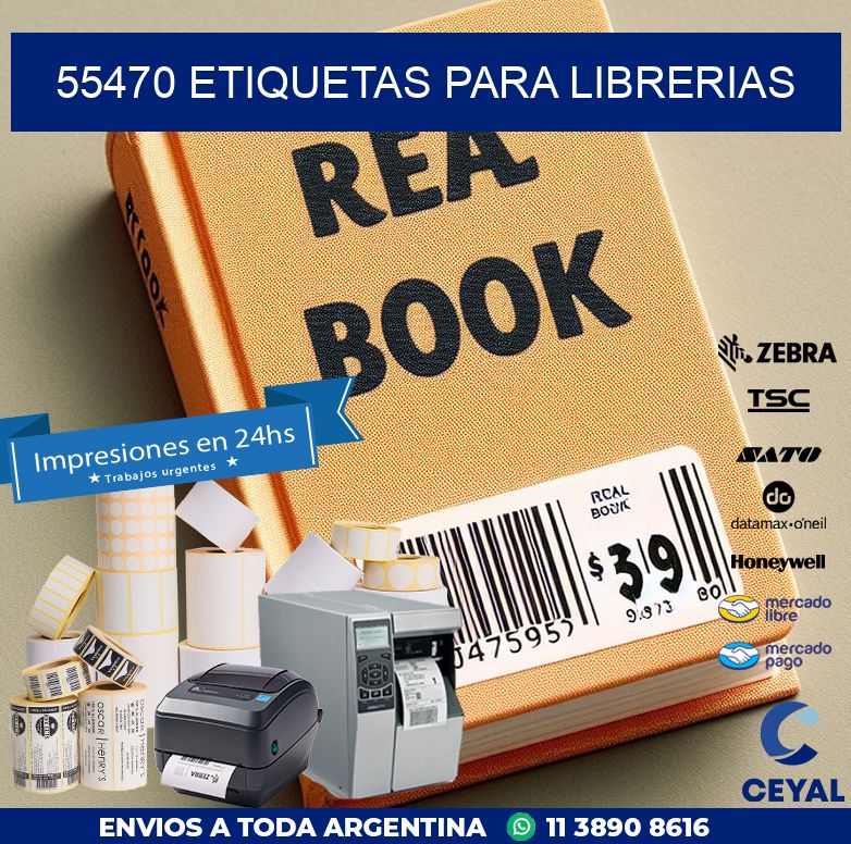 55470 ETIQUETAS PARA LIBRERIAS