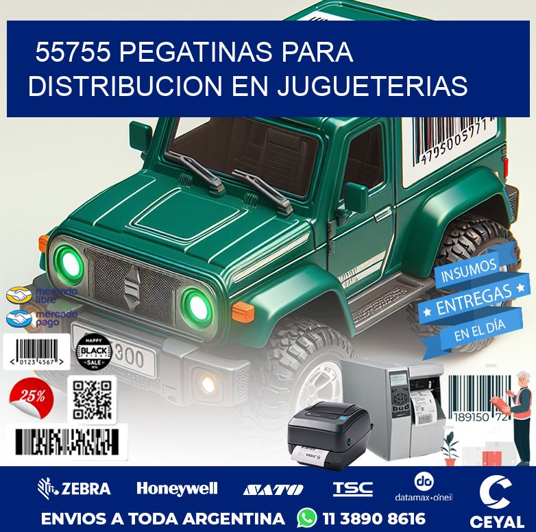 55755 PEGATINAS PARA DISTRIBUCION EN JUGUETERIAS