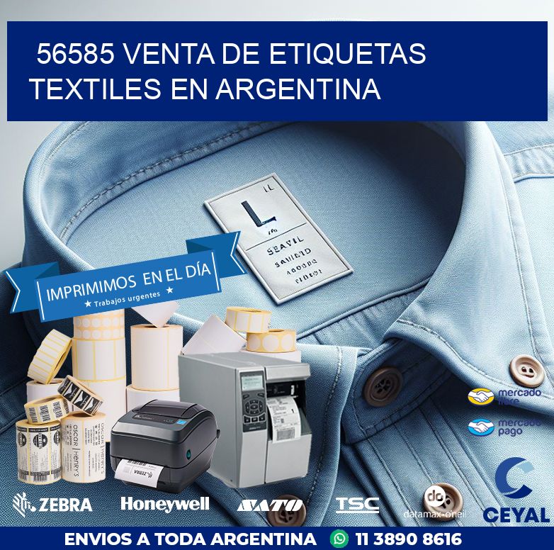 56585 VENTA DE ETIQUETAS TEXTILES EN ARGENTINA