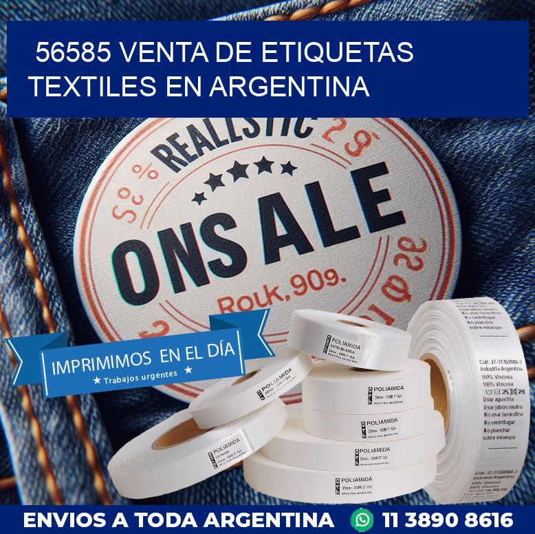 56585 VENTA DE ETIQUETAS TEXTILES EN ARGENTINA