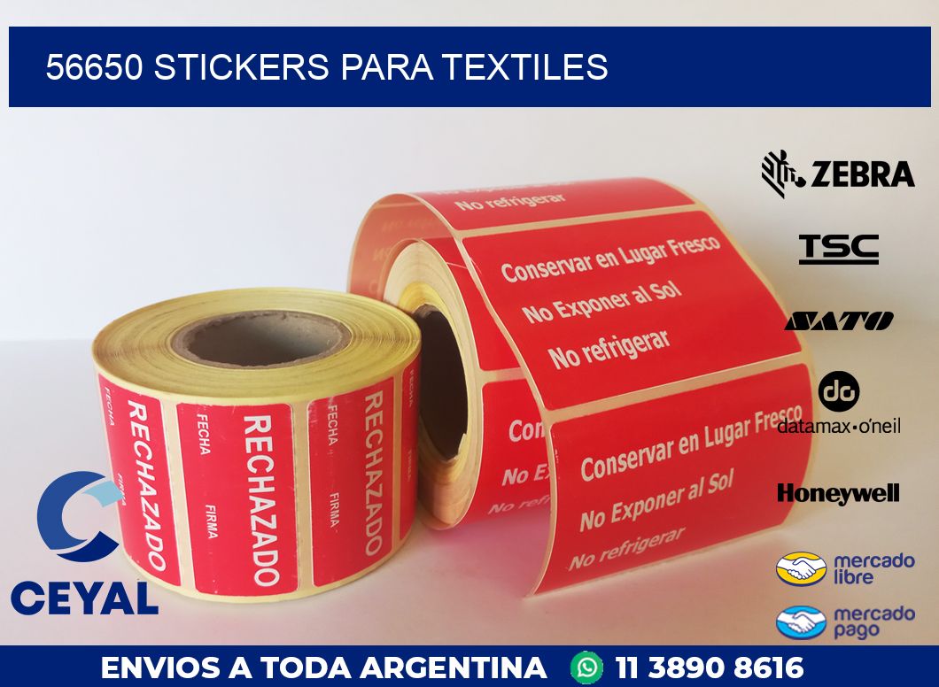 56650 STICKERS PARA TEXTILES