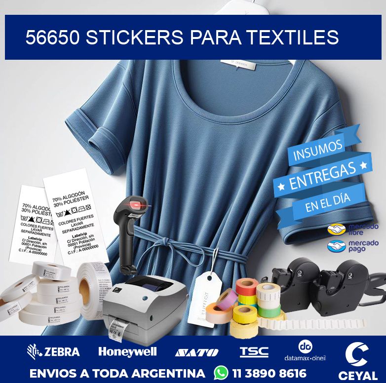 56650 STICKERS PARA TEXTILES