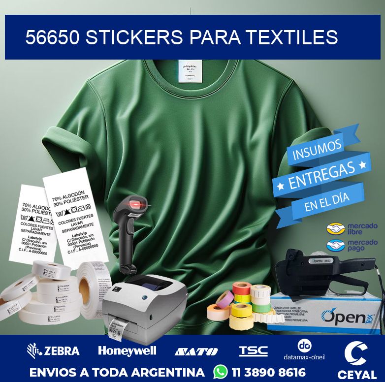 56650 STICKERS PARA TEXTILES
