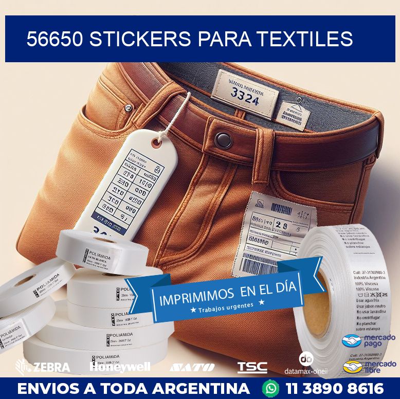 56650 STICKERS PARA TEXTILES