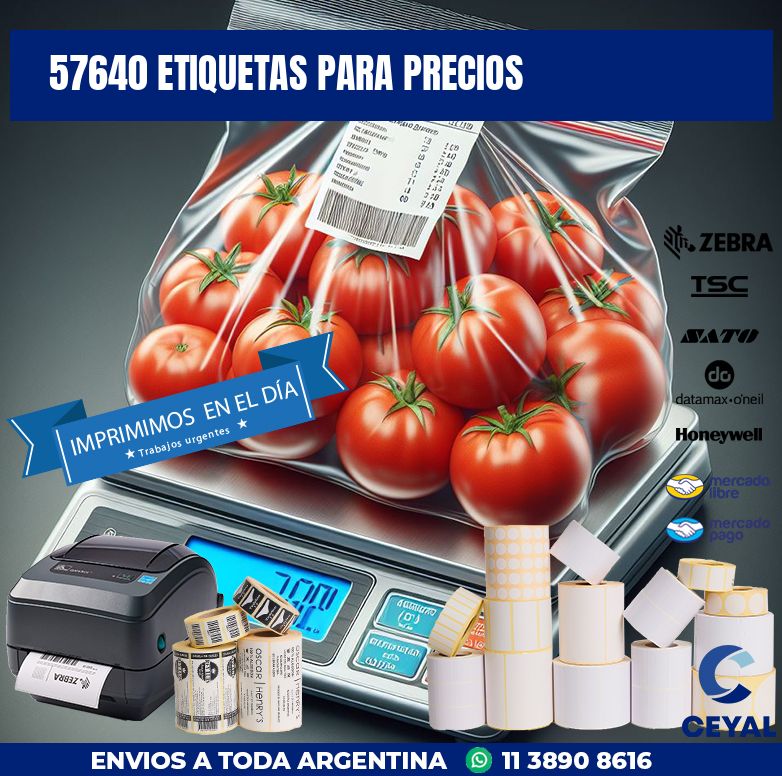 57640 ETIQUETAS PARA PRECIOS