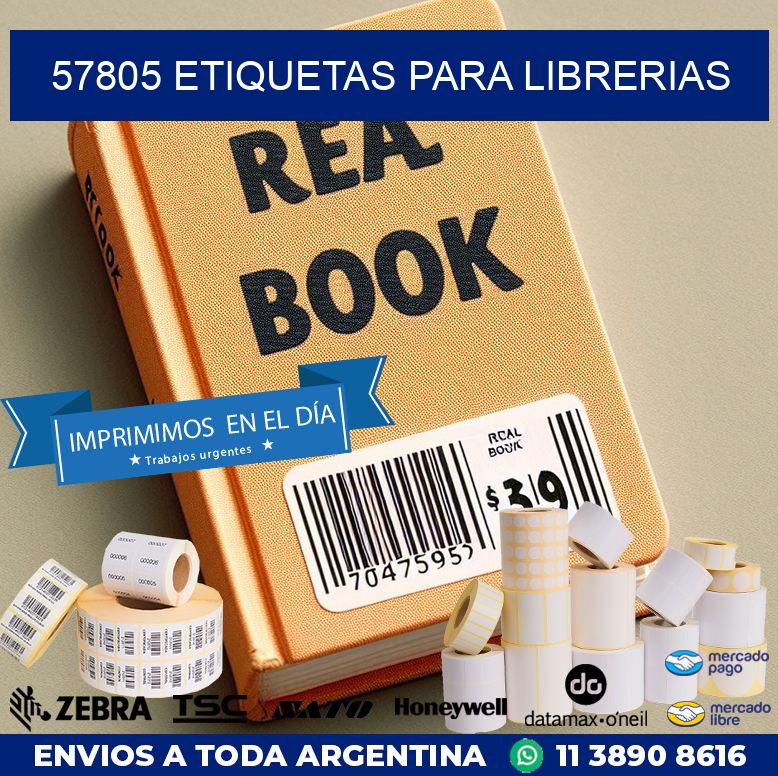 57805 ETIQUETAS PARA LIBRERIAS