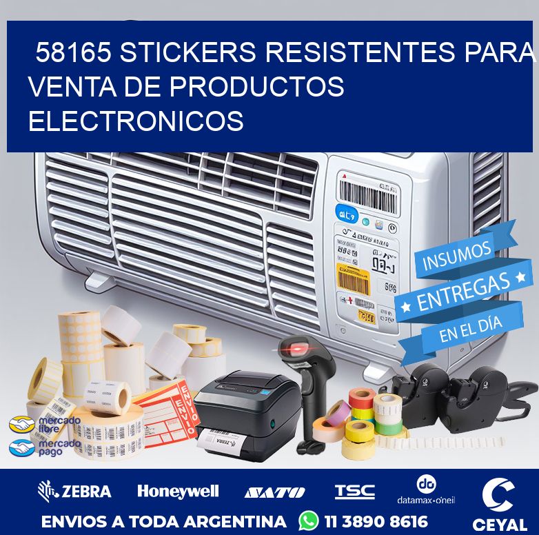 58165 STICKERS RESISTENTES PARA VENTA DE PRODUCTOS ELECTRONICOS