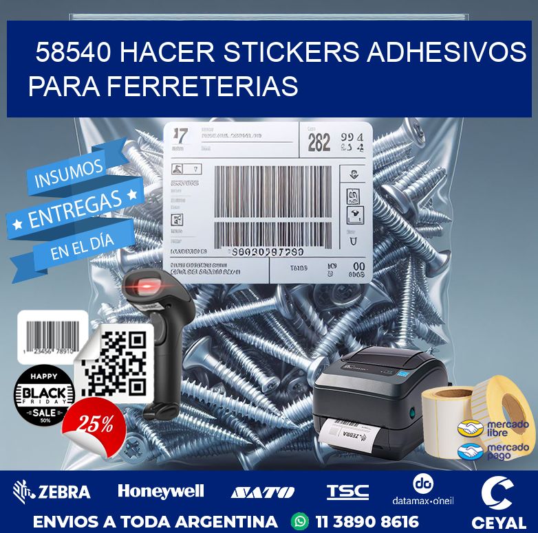 58540 HACER STICKERS ADHESIVOS PARA FERRETERIAS