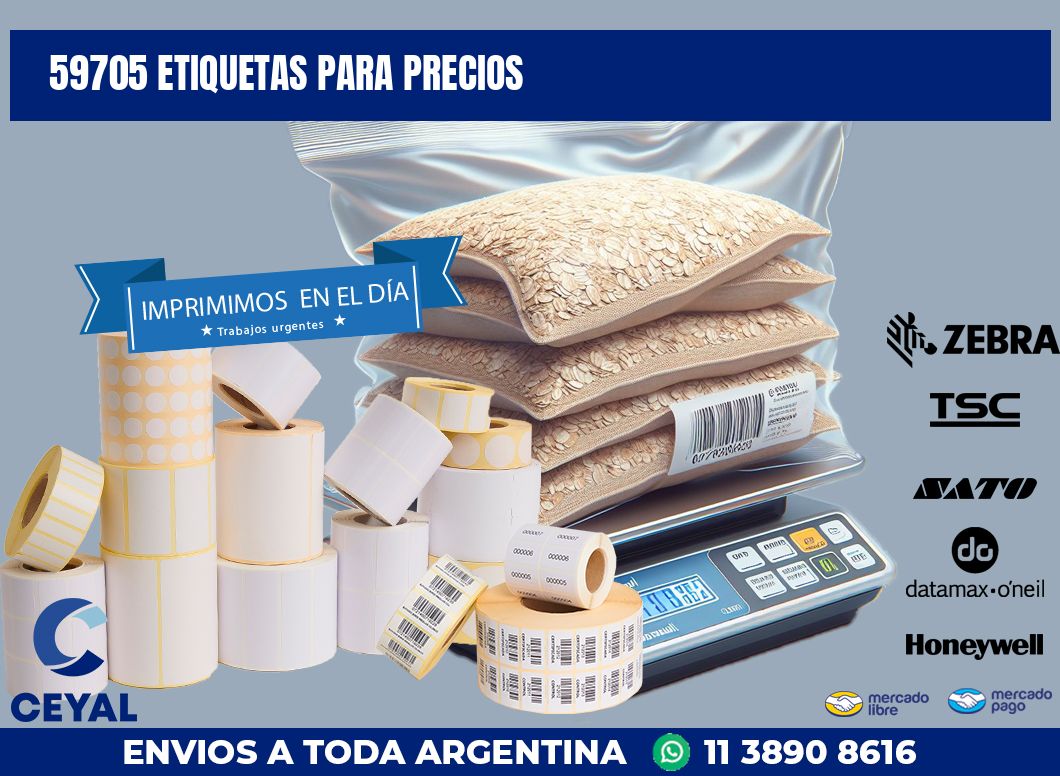 59705 ETIQUETAS PARA PRECIOS