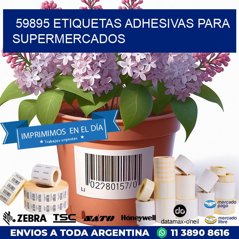 59895 ETIQUETAS ADHESIVAS PARA SUPERMERCADOS