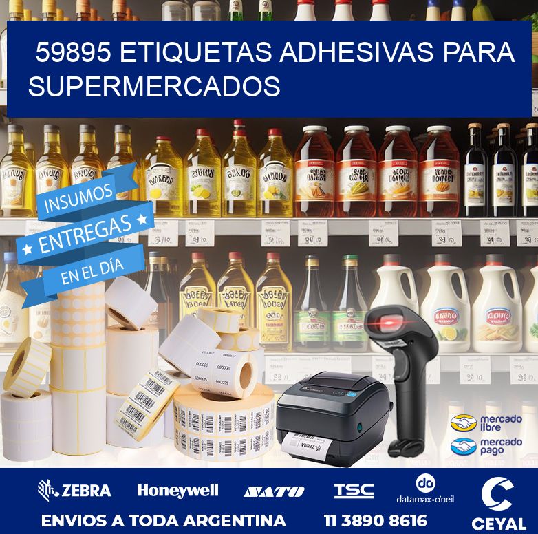 59895 ETIQUETAS ADHESIVAS PARA SUPERMERCADOS
