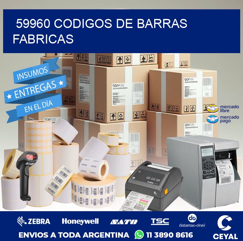 59960 CODIGOS DE BARRAS FABRICAS