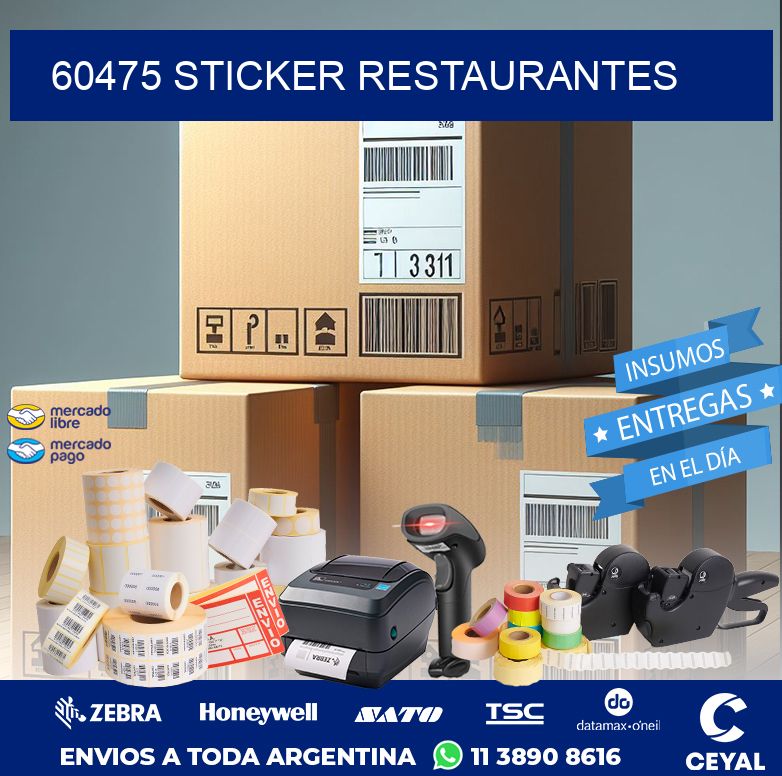 60475 STICKER RESTAURANTES