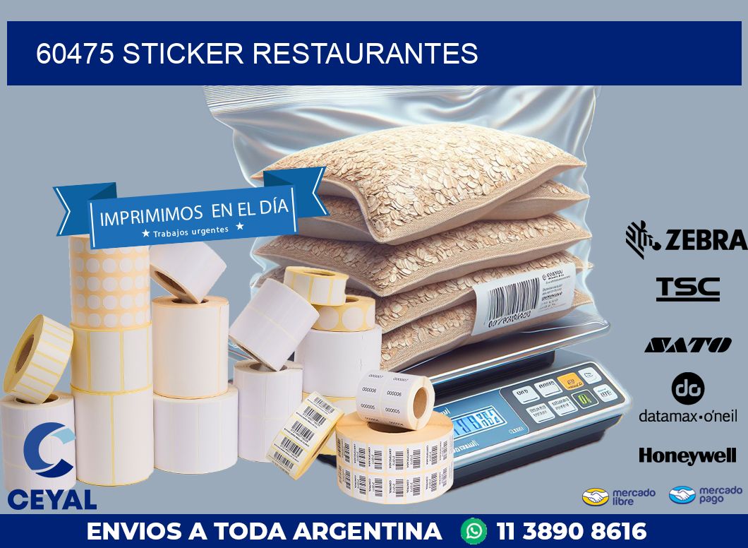 60475 STICKER RESTAURANTES