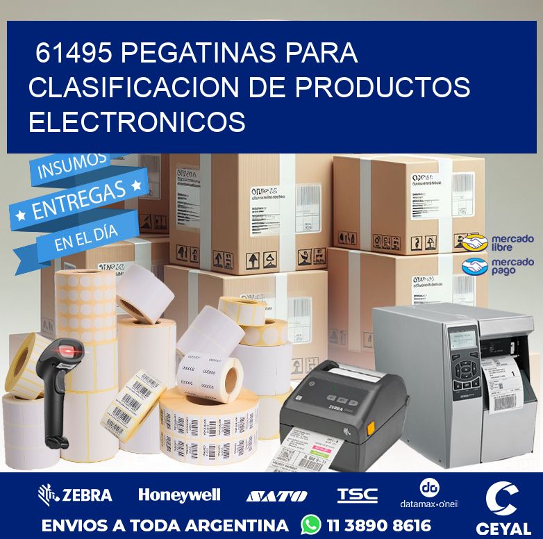 61495 PEGATINAS PARA CLASIFICACION DE PRODUCTOS ELECTRONICOS