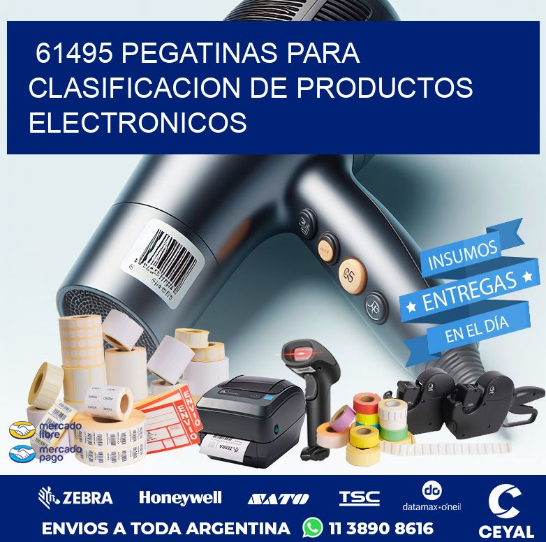 61495 PEGATINAS PARA CLASIFICACION DE PRODUCTOS ELECTRONICOS