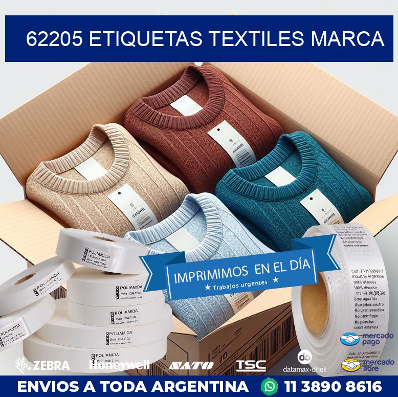 62205 ETIQUETAS TEXTILES MARCA