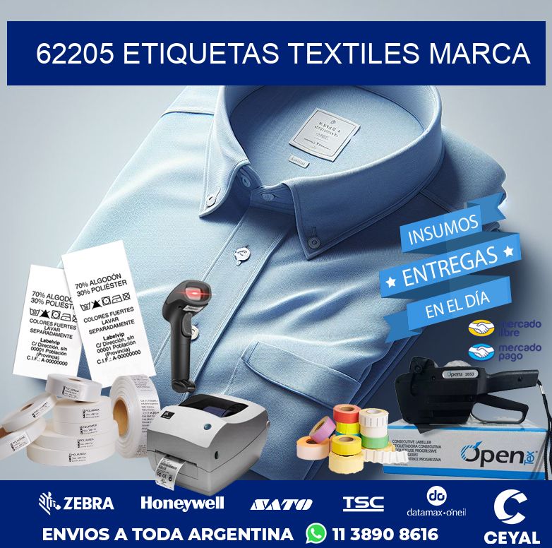 62205 ETIQUETAS TEXTILES MARCA