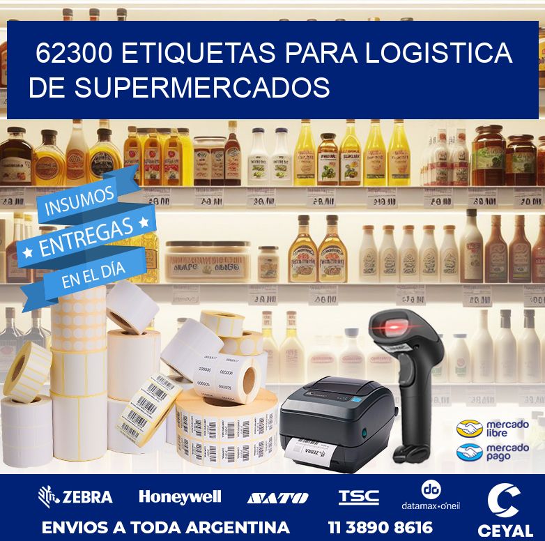 62300 ETIQUETAS PARA LOGISTICA DE SUPERMERCADOS