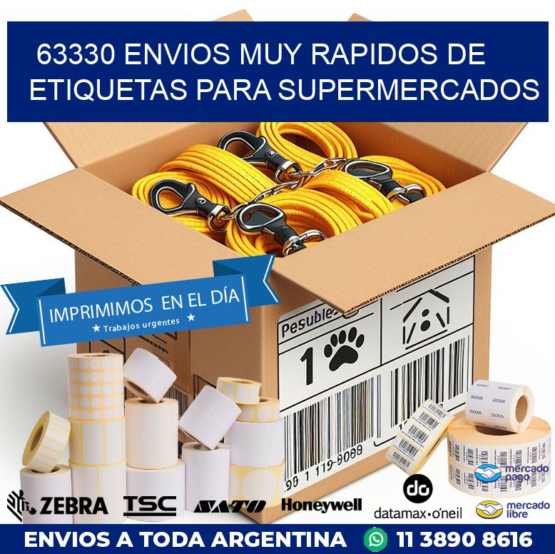 63330 ENVIOS MUY RAPIDOS DE ETIQUETAS PARA SUPERMERCADOS