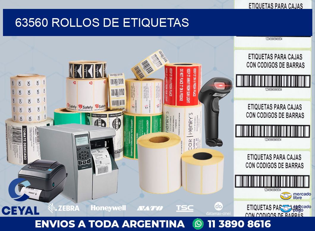 63560 ROLLOS DE ETIQUETAS