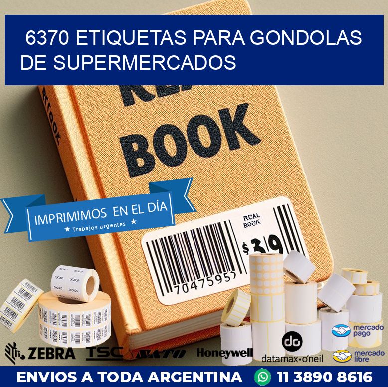 6370 ETIQUETAS PARA GONDOLAS DE SUPERMERCADOS