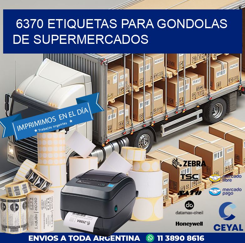 6370 ETIQUETAS PARA GONDOLAS DE SUPERMERCADOS