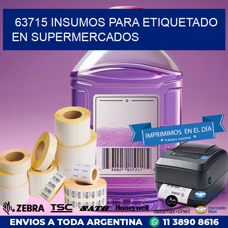 63715 INSUMOS PARA ETIQUETADO EN SUPERMERCADOS