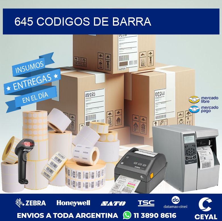 645 CODIGOS DE BARRA