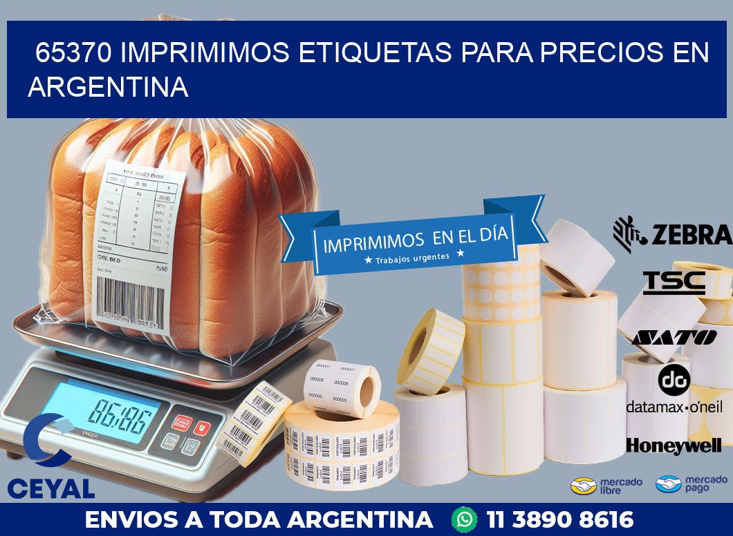 65370 IMPRIMIMOS ETIQUETAS PARA PRECIOS EN ARGENTINA