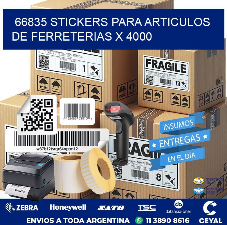 66835 STICKERS PARA ARTICULOS DE FERRETERIAS X 4000