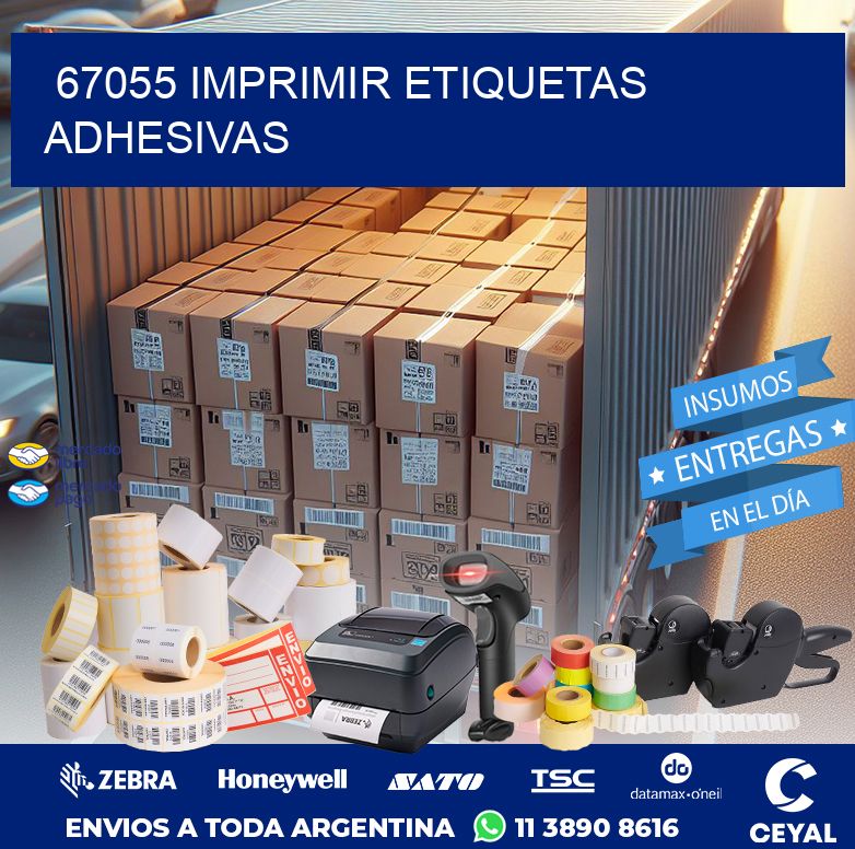 67055 IMPRIMIR ETIQUETAS ADHESIVAS
