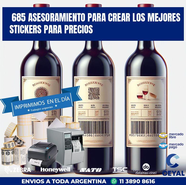 685 ASESORAMIENTO PARA CREAR LOS MEJORES STICKERS PARA PRECIOS