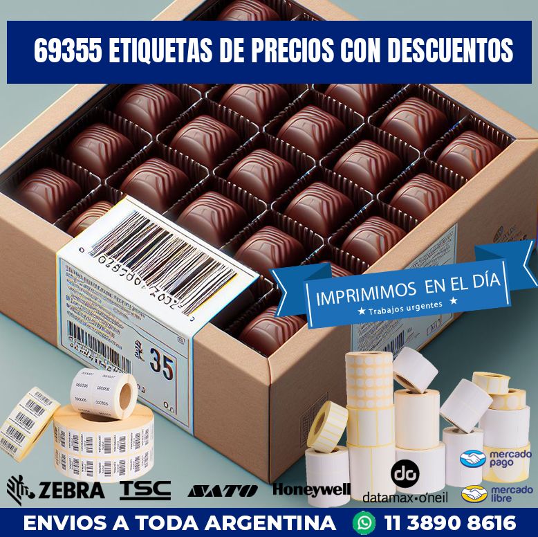 69355 ETIQUETAS DE PRECIOS CON DESCUENTOS