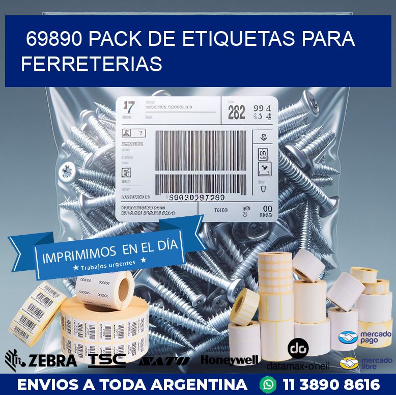 69890 PACK DE ETIQUETAS PARA FERRETERIAS