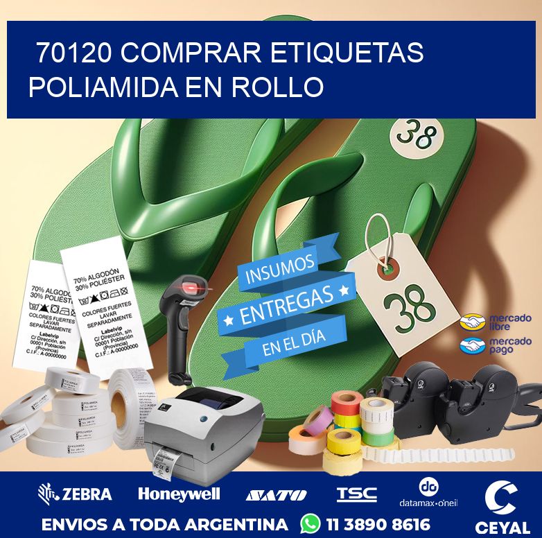 70120 COMPRAR ETIQUETAS POLIAMIDA EN ROLLO