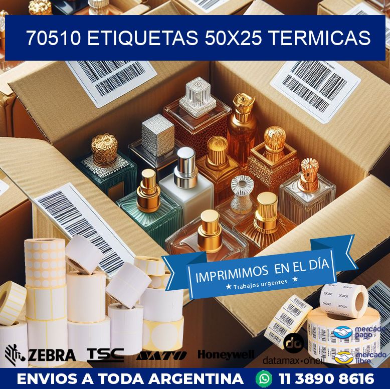 70510 ETIQUETAS 50X25 TERMICAS