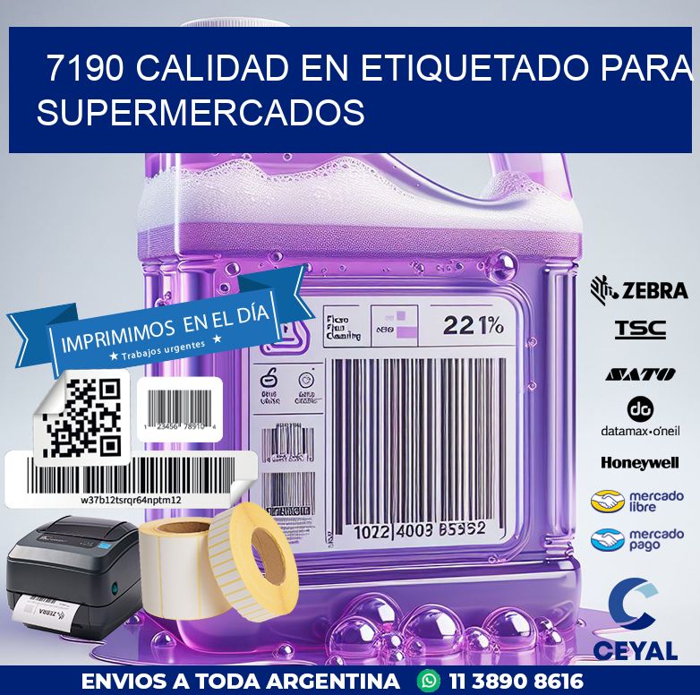 7190 CALIDAD EN ETIQUETADO PARA SUPERMERCADOS