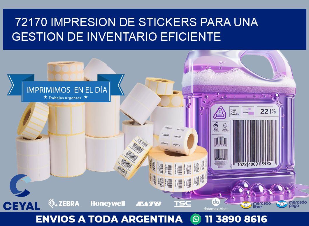 72170 IMPRESION DE STICKERS PARA UNA GESTION DE INVENTARIO EFICIENTE