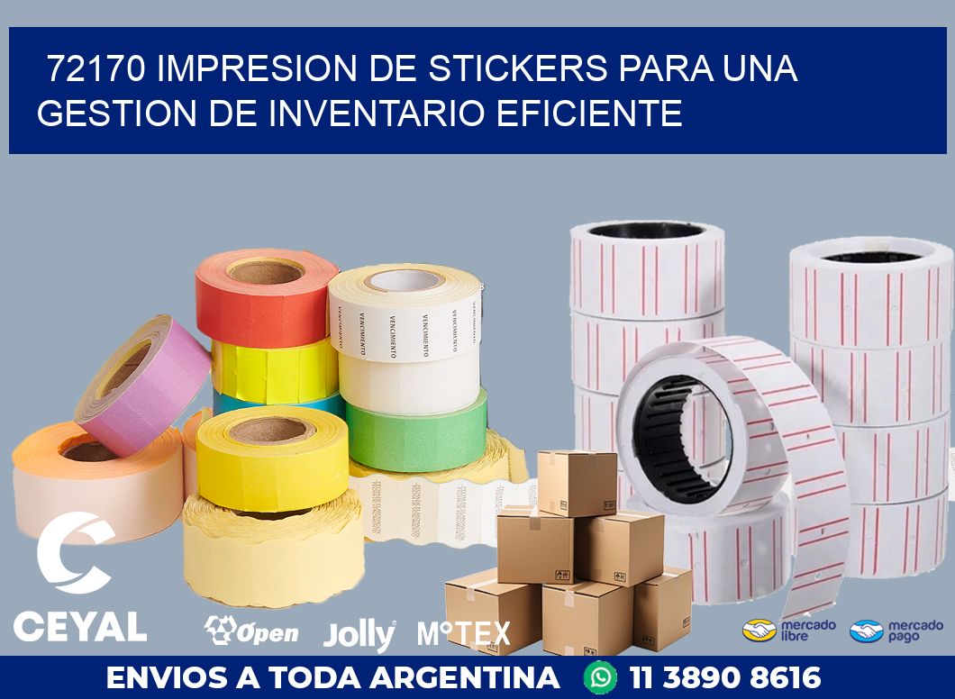 72170 IMPRESION DE STICKERS PARA UNA GESTION DE INVENTARIO EFICIENTE