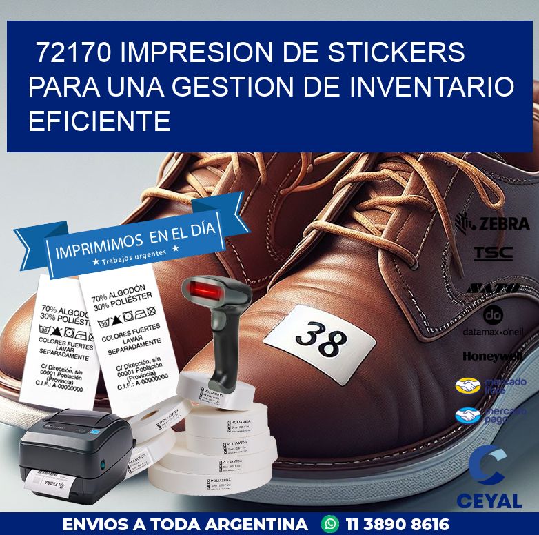 72170 IMPRESION DE STICKERS PARA UNA GESTION DE INVENTARIO EFICIENTE
