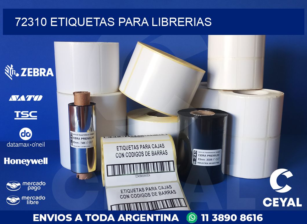 72310 ETIQUETAS PARA LIBRERIAS