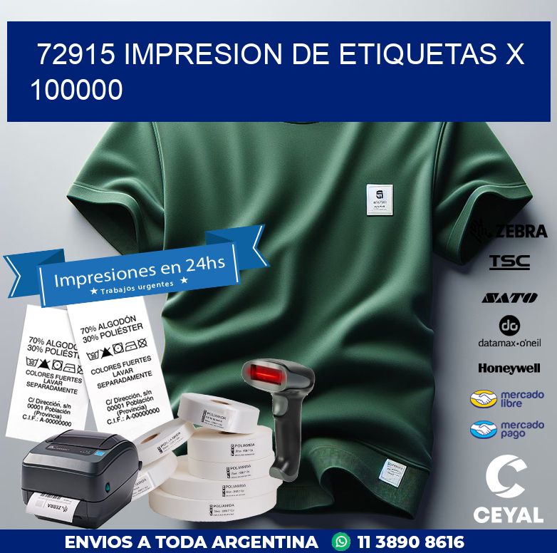 72915 IMPRESION DE ETIQUETAS X 100000
