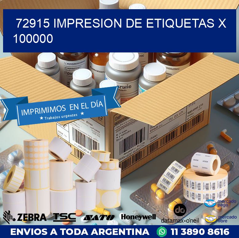 72915 IMPRESION DE ETIQUETAS X 100000